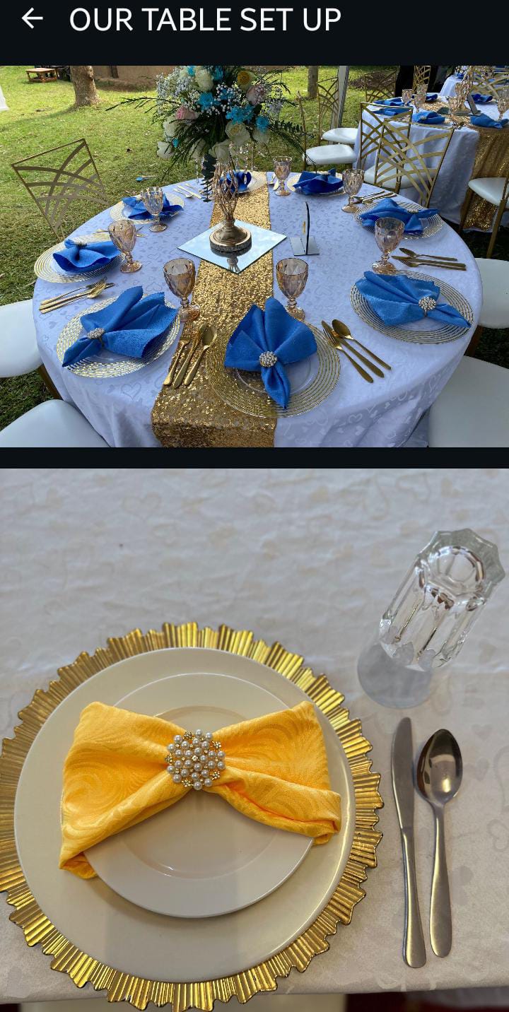 Gold table setup