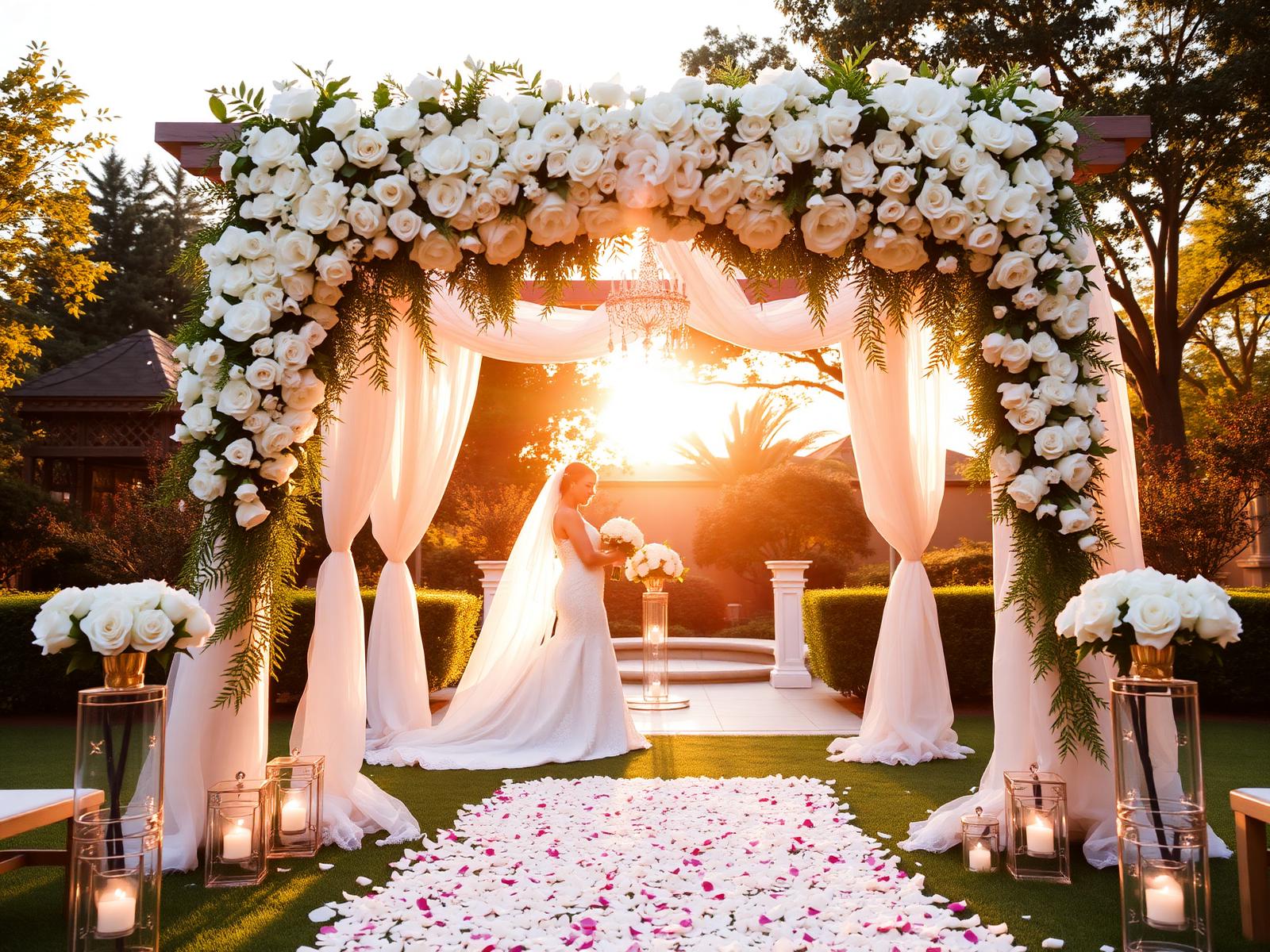Luxury wedding ceremony